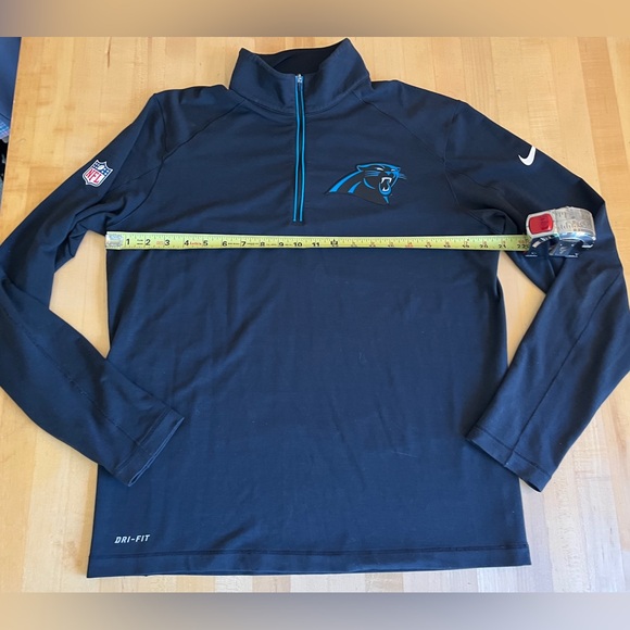 Nike NFL 🏈 Carolina Panthers Coach Half-Zip Pullover Dri-Fit Medium - Picture 4 of 10